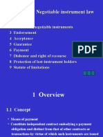 Chapter 10 Negotiable Instrument Law