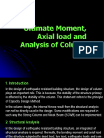 Ultimate Moment, Axial Load and Analysis of Column