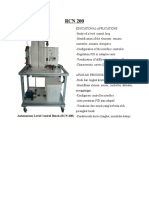 Autonomous Level Control Bench (RCN 200)