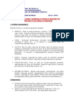 Consideraciones Generales para Elaborar Un Proyecto de Riego A Presion