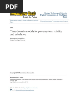 Time-Domain Models For Power System Stability and Unbalance