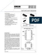 M54HC164 M74HC164: 8 Bit Sipo Shift Register