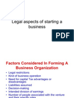 Legal Aspects of Starting A Business