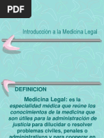 Introducción Medicina Legal