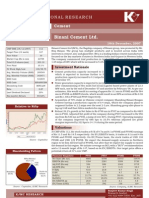 BUY Binani Cement LTD.: - Institutional Research