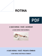 Rotina - Portugues para Estrangeiros