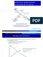 Ejemplo Metodo de Los Desplazamientos. Estructura Articulada de Tres Barras Presentacion