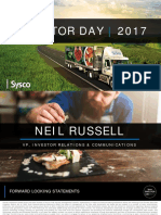 SYY Sysco Investor Day Presentation 2017