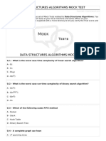 Data Structures Algorithms Mock Test I