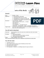 Measuring Parts of The Body Lesson Plan