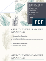  Importance of Qualitative Research Across Different Fields