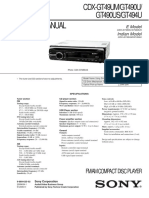 Service Manual Car Audio CDX-GT49UM GT490U GT490US GT494U