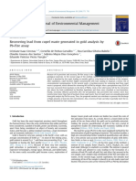 Journal of Environmental Management Volume 183 Issue 2016 (Doi 10.1016 - J.jenvman.2016.08.052) Cerceau, Cristiane Isaac Carvalho, CornÃ©lio de Freitas Rabelo - Recovering Lead From Cupel Waste Gene