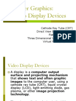 Unit I Lecture 2 Display Devices