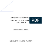 Memoria Descriptiva Del Sistema de Seguridad y Evacuacion