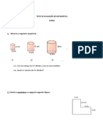 Ficha de Avaliacao Mat6 Volumes