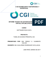 Informe Tunel ROCK DATA