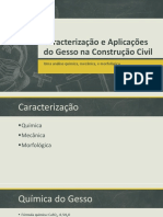 Caracterização e Aplicações Do Gesso Na Construção Civil