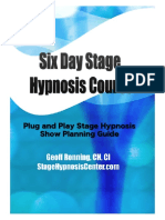 Plug and Play Stage Hypnosis Show Planning Guide