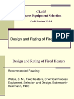 Design and Rating of Fired Heaters