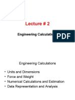 Lecture 2 Engineering Calculations I and HW - 1-1