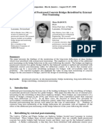 Deflection Monitoring of Prestressed Concrete Bridges Retrofitted by External Post-Tensioning