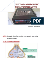 Study of Effect of Antipsychotic Drug Using Actophotometer: - Prabha Shanbhag