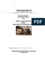 TM-9-2320-360-10 Operators Manual M1070 Truck Tractor 8x8