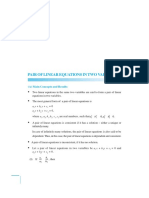 Pair of Linear Equations in Two Variables: A X + B y + C A X + B y A B B C