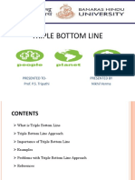 Triple Bottom Line: Presented To-Presented by Prof. P.S. Tripathi Nikhil Verma