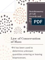 Stoichiometry of Cell Growth and Product Formation