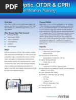 OTDR Certification Brochure - 11410-00820 Rev. B