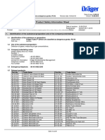 Product Safety Information Sheet: 1. Identification of The Substance/preparation and of The Company/undertaking