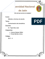 Contaminación Del Aire en La Ciudad de Jaén