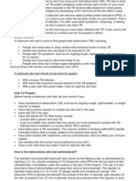 Tuberculin Skin Test