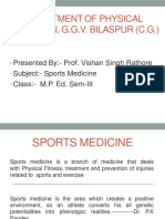 Prof. v. S. Rathore - Sports Medicine