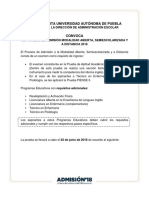 Buap Semiescolarizado A Distancia 2018