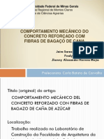 Comportamento Mecânico Do Concreto Reforçado Com Fibras de Bagaço de Cana