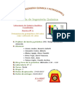 Determinación Gravimétrica Del Calcio Como Carbonato de Calcio