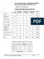 Maths Class Vii Half Yearly Exam Sample Paper 03