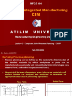 Computer Aided Process Planning-I