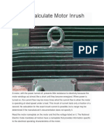 How To Calculate Motor Inrush Current