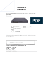 Procedimento de Configuração 3COM MSR 20-11