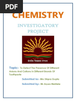 Chemistry Investigatory