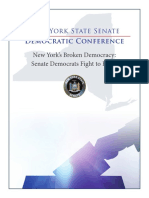 NYS Senate Democratic Conference Voting Reforms and Policy Report