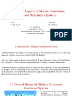 Behavioural Aspects of Marine Foundation Systems/ Offshore Structures