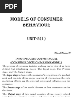 Models of Consumer Behaviour: UNIT-2