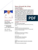 Harun Alrasyid, NS, S.Kep: Career Resume