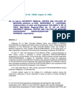 20 de La Salle University Medical Center and College of Medicine v. Laguesma, 294 SCRA 141 (1998)