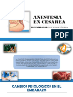 Anestesia en Cesarea